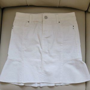 White House Black Market White Jean Skirt 00